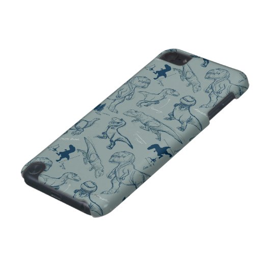 Dinosaur Sketch Pattern iPod Touch (5th Generation) Cover (Bottom)