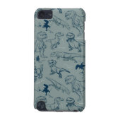 Dinosaur Sketch Pattern iPod Touch (5th Generation) Cover (Back)
