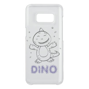 Dinosaur - Sketched Art Animal in Black & White Uncommon Samsung Galaxy S8 Case