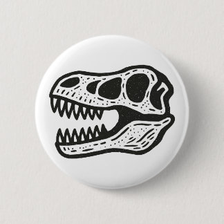 Dinosaur Skull Button