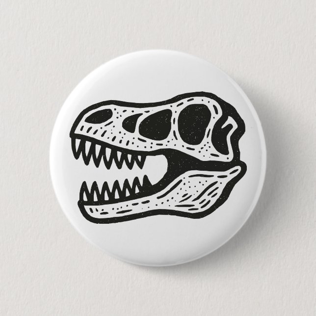 Dinosaur Skull Button (Front)