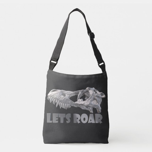 Dinosaur Skull  Crossbody Bag (Front)