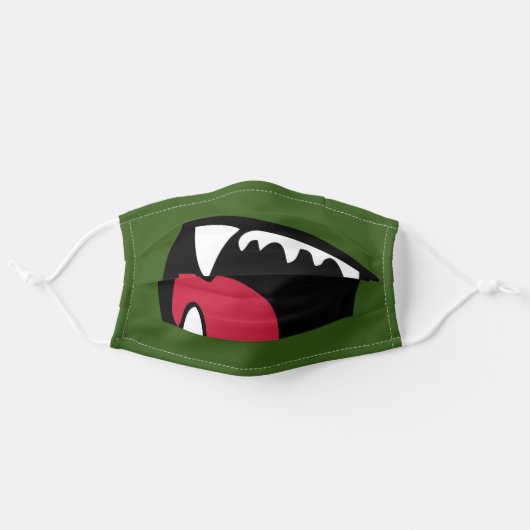 DINOSAUR SMILE kids Adult Cloth Face Mask (Front, Unfolded)