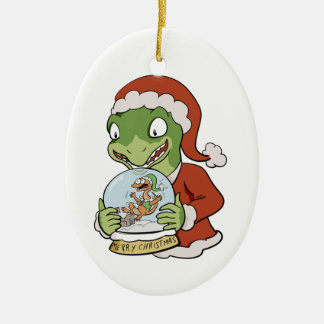 Dinosaur Snow Globe Ornament