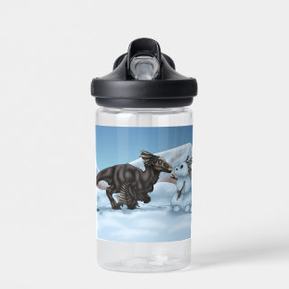 Dinosaur Snowman Water Bottle