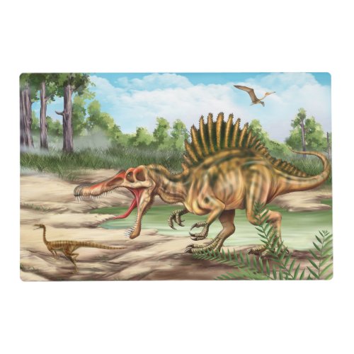 Dinosaur Species Laminated Placemat