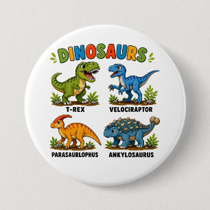 Dinosaur Species Learning for Kids Button