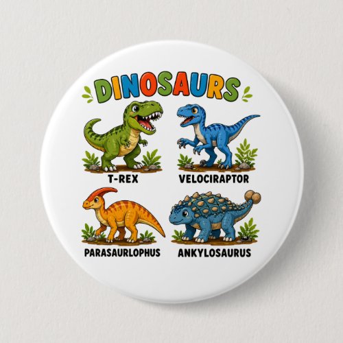 Dinosaur Species Learning for Kids Button