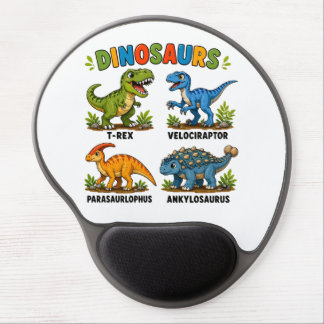 Dinosaur Species Learning for Kids Gel Mouse Pad