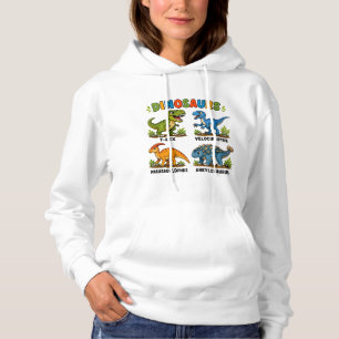Dinosaur Species Learning for Kids Hoodie