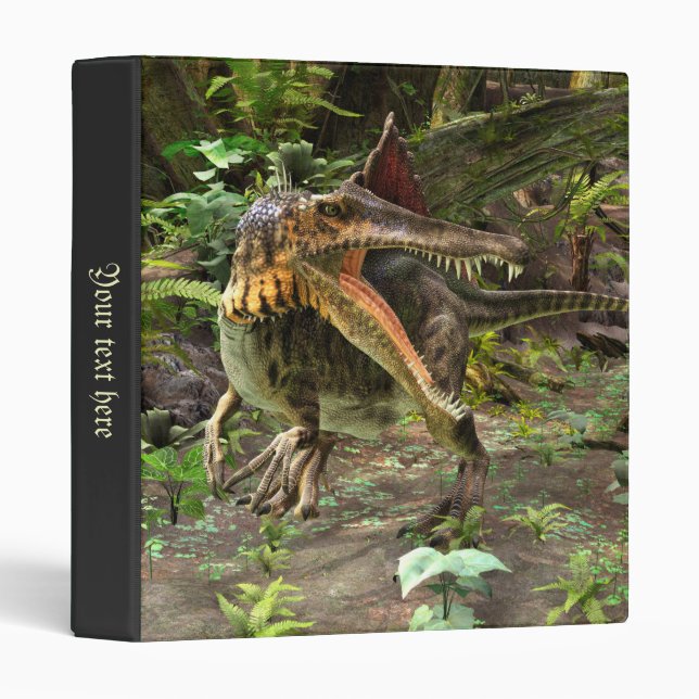 Dinosaur Spinosaurus 3 Ring Binder (Front/Spine)
