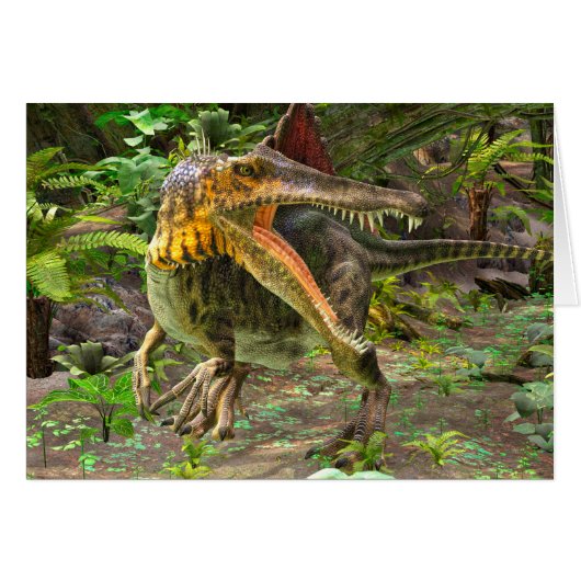 Dinosaur Spinosaurus Cards (Front Horizontal)