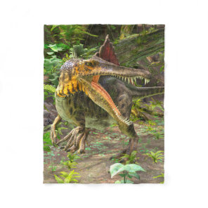 Dinosaur Spinosaurus Fleece Blanket
