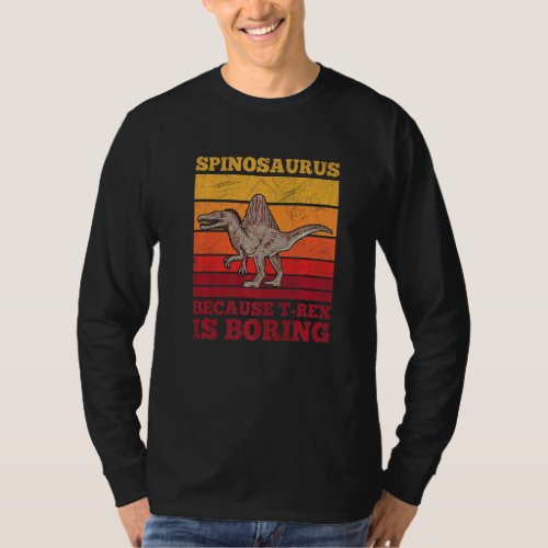Dinosaur Spinosaurus For A Paleontology Fan T_Shirt