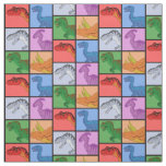 Dinosaur Squares Fabric