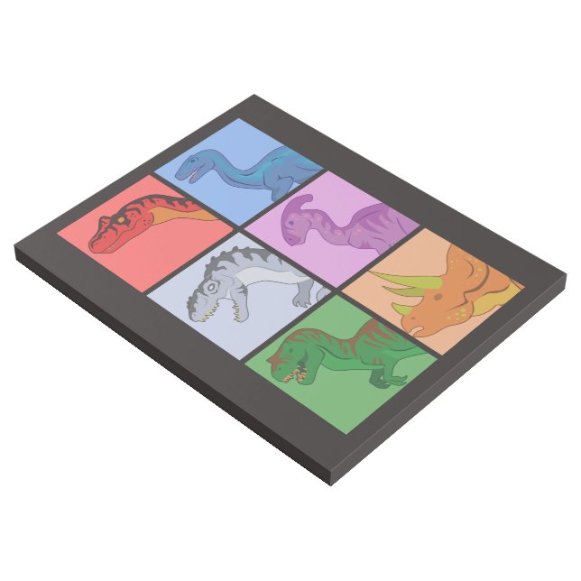 Dinosaur Squares Gallery Wrap (3/4)