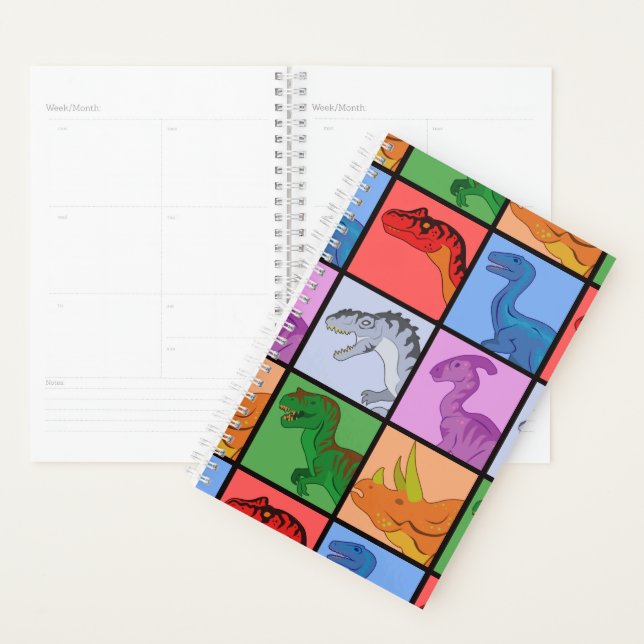 Dinosaur Squares Planner (Display)