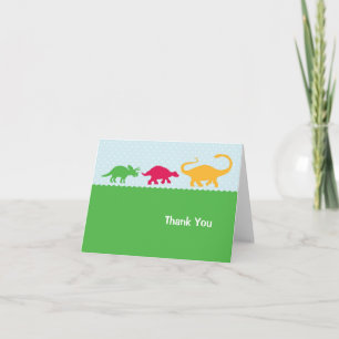 Dinosaur Stampede Thank You Card