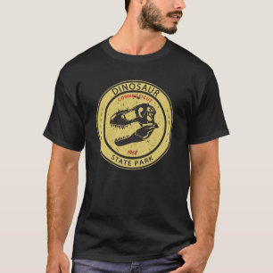 Dinosaur State Park Connecticut Badge T-Shirt
