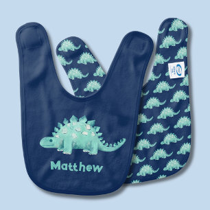 Dinosaur Stegosaurus Baby Bib