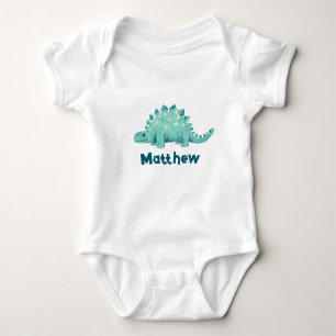 Dinosaur Stegosaurus Boys Baby Bodysuit