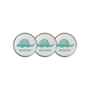 Dinosaur Stegosaurus First Name Golf Ball Marker