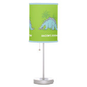 Dinosaur Stegosaurus green kids bedroom lamp (Right)