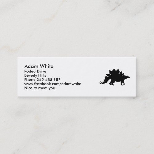 Dinosaur Stegosaurus Business Card Template