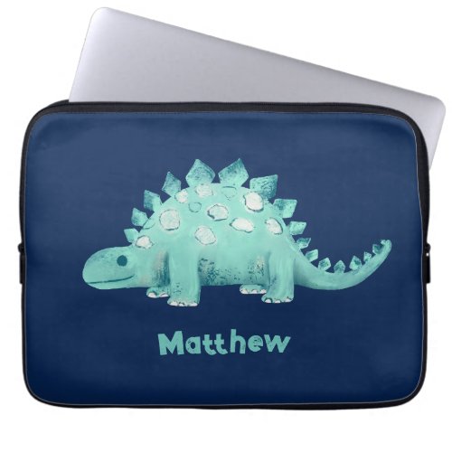 Dinosaur Stegosaurus Pattern Laptop Sleeve