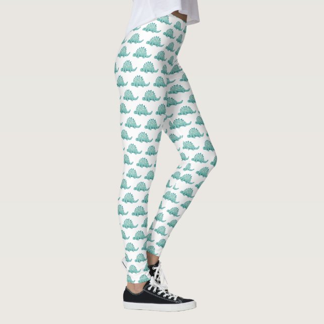 Dinosaur Stegosaurus Pattern Leggings (Right)