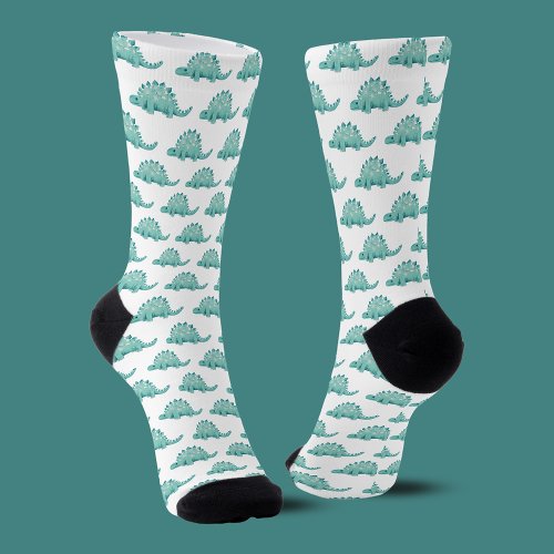 Dinosaur Stegosaurus Pattern Socks