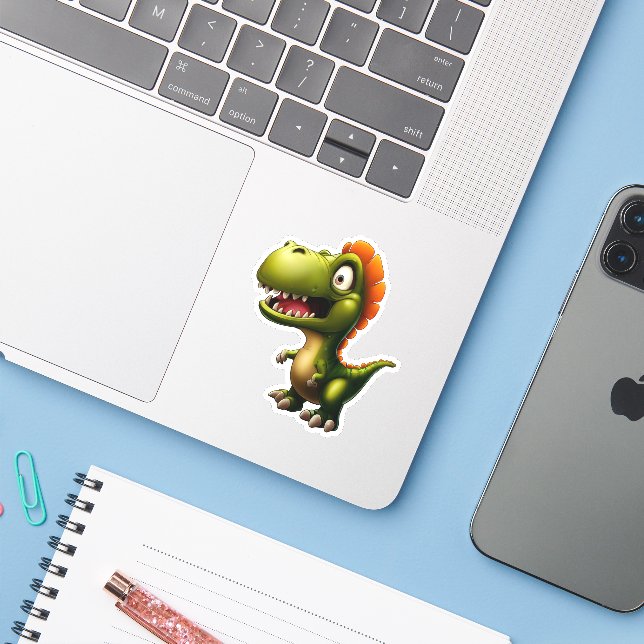 Dinosaur Sticker (Laptop w/ iPhone)