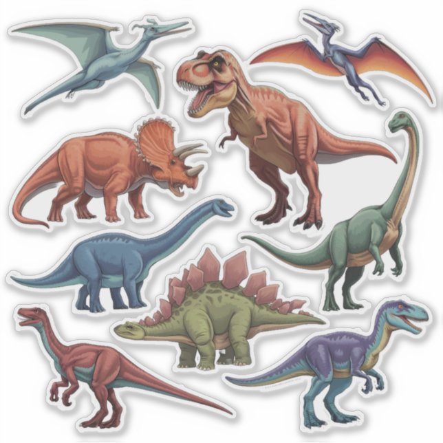 Dinosaur Sticker Set (Front)
