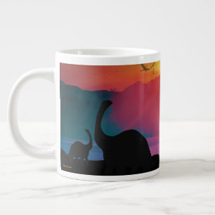 Dinosaur Sunset Giant Coffee Mug