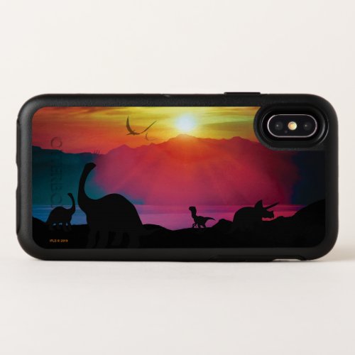 Dinosaur Sunset OtterBox Symmetry iPhone X Case