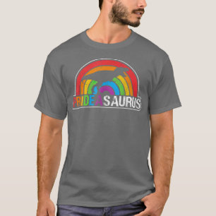 Dinosaur T Re LGBT Gay Pride Flag Prideasaurus All T-Shirt