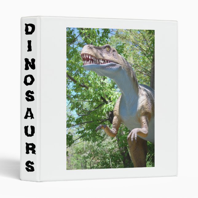 Dinosaur T-Rex 3 Ring Binder (Front/Spine)