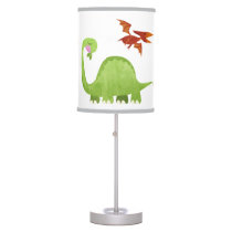 Dinosaur T Rex Baby Boy Nursery Table Lamp