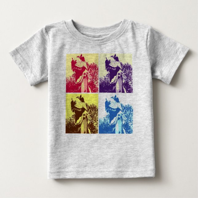 Dinosaur T-Rex Baby T-Shirt (Front)