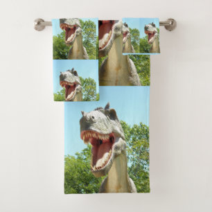 Dinosaur T-Rex Bath Towel Set