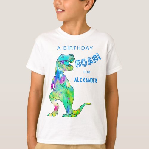 Dinosaur T_Rex Birthday Boy Party T_Shirt