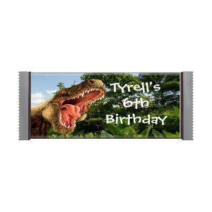 Dinosaur T Rex Birthday Candy Bar Wrappers Notepad