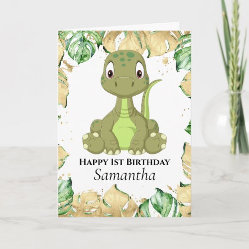 Dinosaur T Rex Birthday Jurassic Card