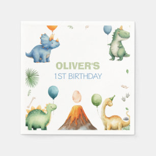 Dinosaur T-REX Birthday Party Napkins