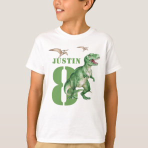 Dinosaur T Rex Birthday T-Shirt