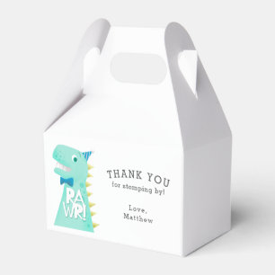 Dinosaur T Rex Birthday Thank You Favor Boxes