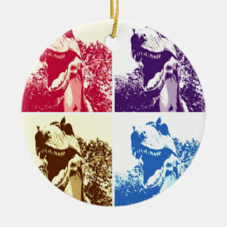 Dinosaur T-Rex Ceramic Ornament