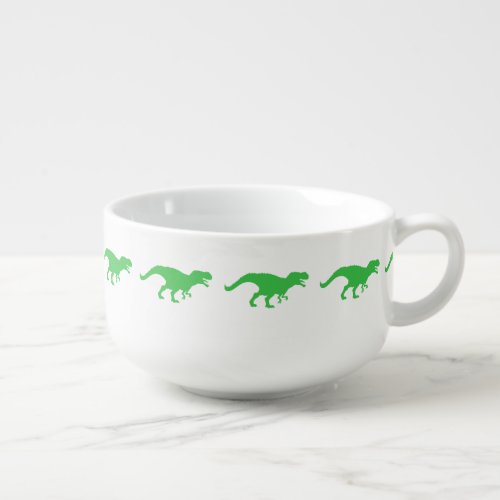 Dinosaur T_Rex _ Choose background color Soup Mug