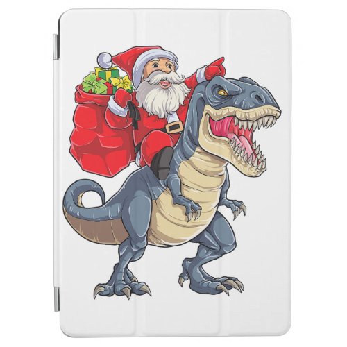 Dinosaur T rex Christmas Santa Boys Men Girls Xmas iPad Air Cover