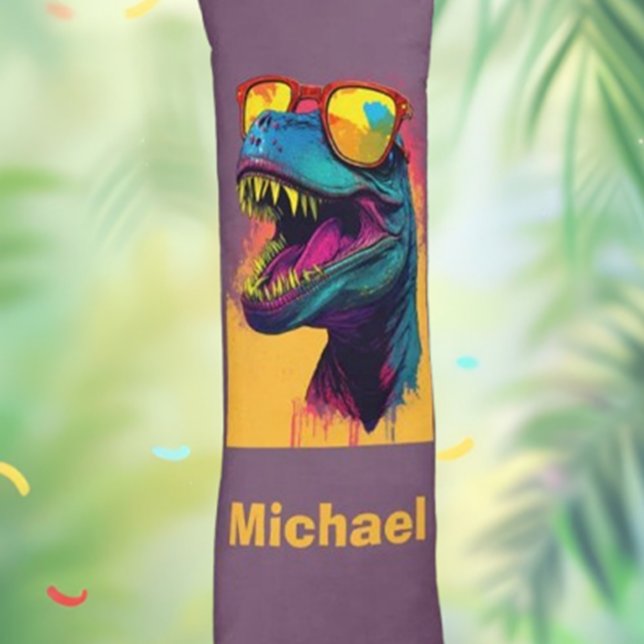 Dinosaur T Rex Cool Body Pillow (Transform their bedroom into a dino-themed paradise filled with adventure and imagination.  )